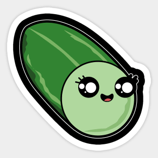 Zucchini Healthy Funny Sticker